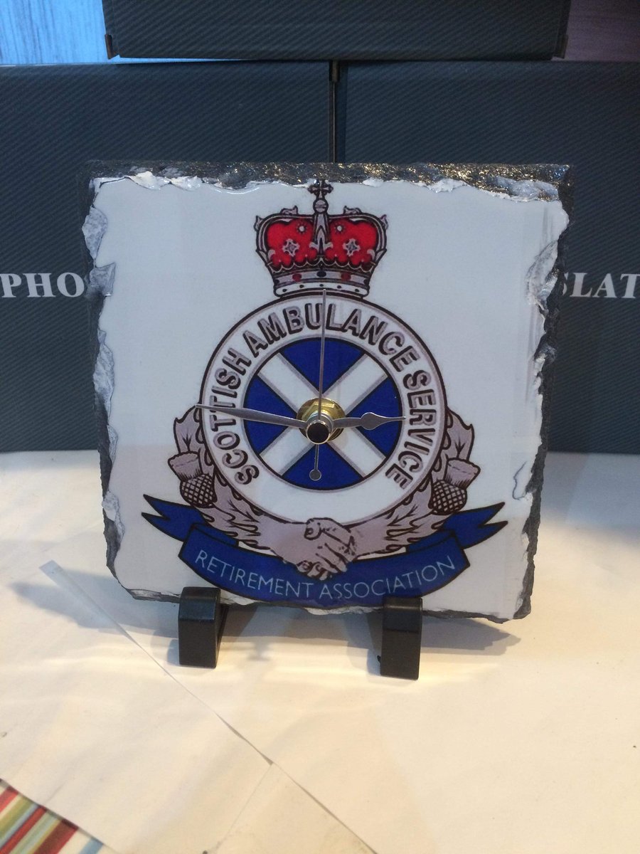 Got those made for the Scottish Ambulance Service Retirement Association to raise funds.