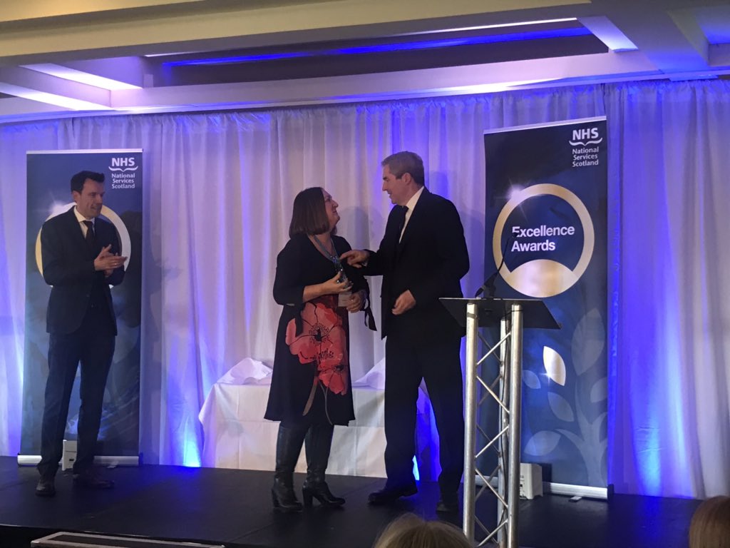 ColinSinclairSG's tweet photo. Each year I'm proud to personally choose the "Outstanding Contribution to NSS" award. This year's winner has done incredible work in screening for several years. Her team said "she has a magnitude of responsibilities and competing demands... https://t.co/kdjtsuaz2N