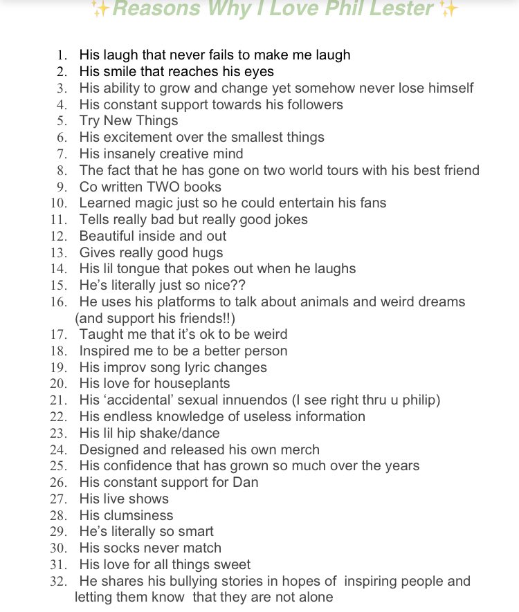 32 Reasons Why I love Phil Lester (Happy Birthday you amazing human ) 