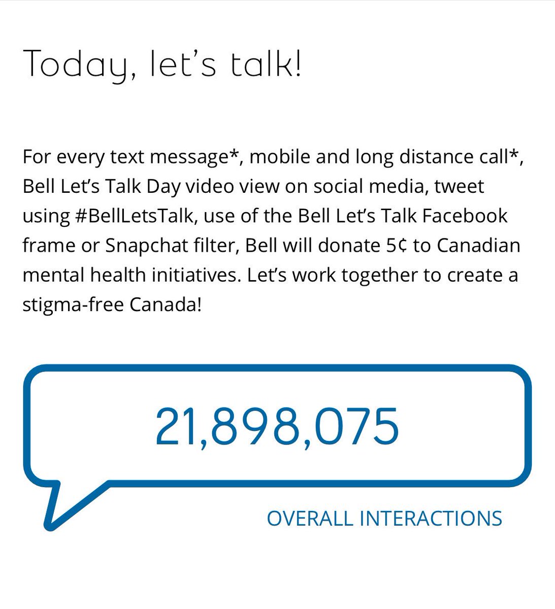 WilliamShatner's tweet photo. Here’s the current tally of  #BellCause #BellLetsTalk nickels. They update it throughout the day at https://t.co/WMRw2CE1ZO https://t.co/p3EfshdhS7