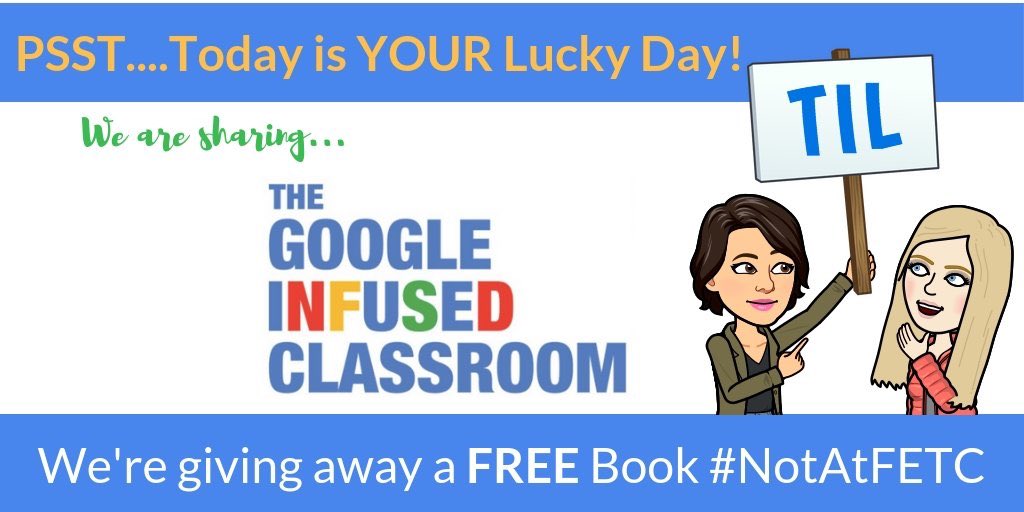 💥👋 #NotAtFETC  #NotatFETC19 🙉

We have you covered! We want you to still have the chance to win a copy of “The Google Infused Classroom” 

Fill in this form and retweet and you will be entered to win! 
bit.ly/notatfetc

 #FETC #FETC19 
 #infusedclassroom
<a href="/HollyClarkEdu/">Holly Clark - The AI Infused Classroom</a>