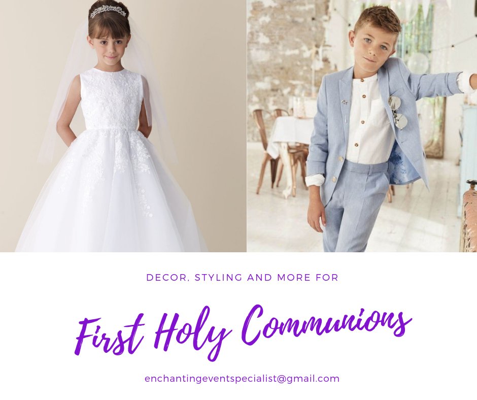 EventEnchanting's tweet photo. Are you planning a #FirstHolyCommunion? We can help it a special day for you and your little one. https://t.co/LYoqpi6zIp