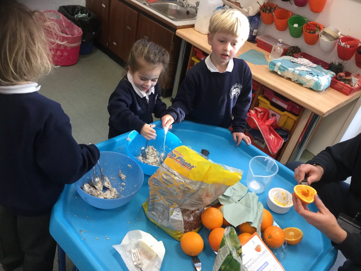 halwinhead's tweet photo. Today we had great fun making bird feeders ready for our #Bigschoolbirdwatch next week. @BBCSpringwatch which birds do you think we are most likely to see? We are in rural Cornwall. We can't wait to watch #Winterwatch tomorrow! https://t.co/WXvSKBRket