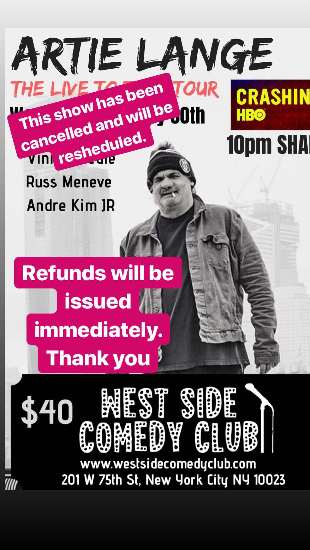 artie s show in