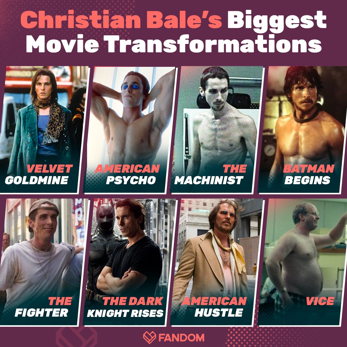 Happy Birthday Christian Bale Let s take a look back at his biggest transformations 