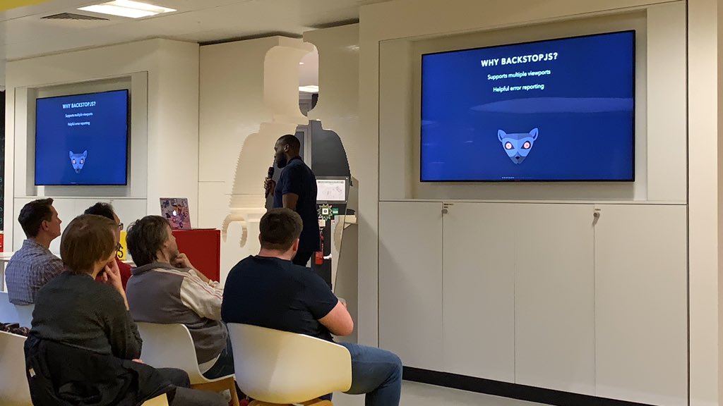 J5ONp's tweet image. @DanielOgunnaike giving us a talk on #backstopJS and how easy it is to setup and write your first tests!