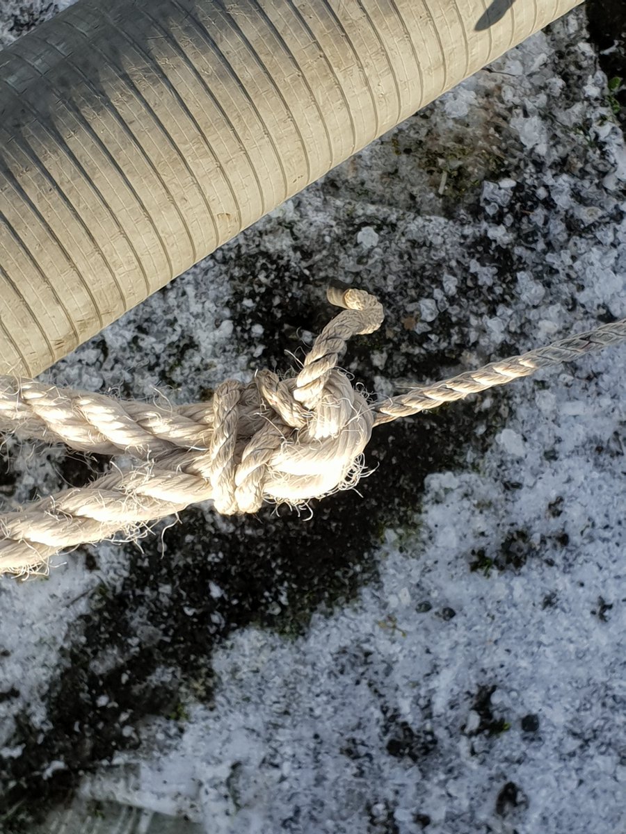 Our latest recruits have had a cold day at the training centre. They have been learning how to pump from open water. And how to improvise using appropriate knots. #recruits #everyoneincluded