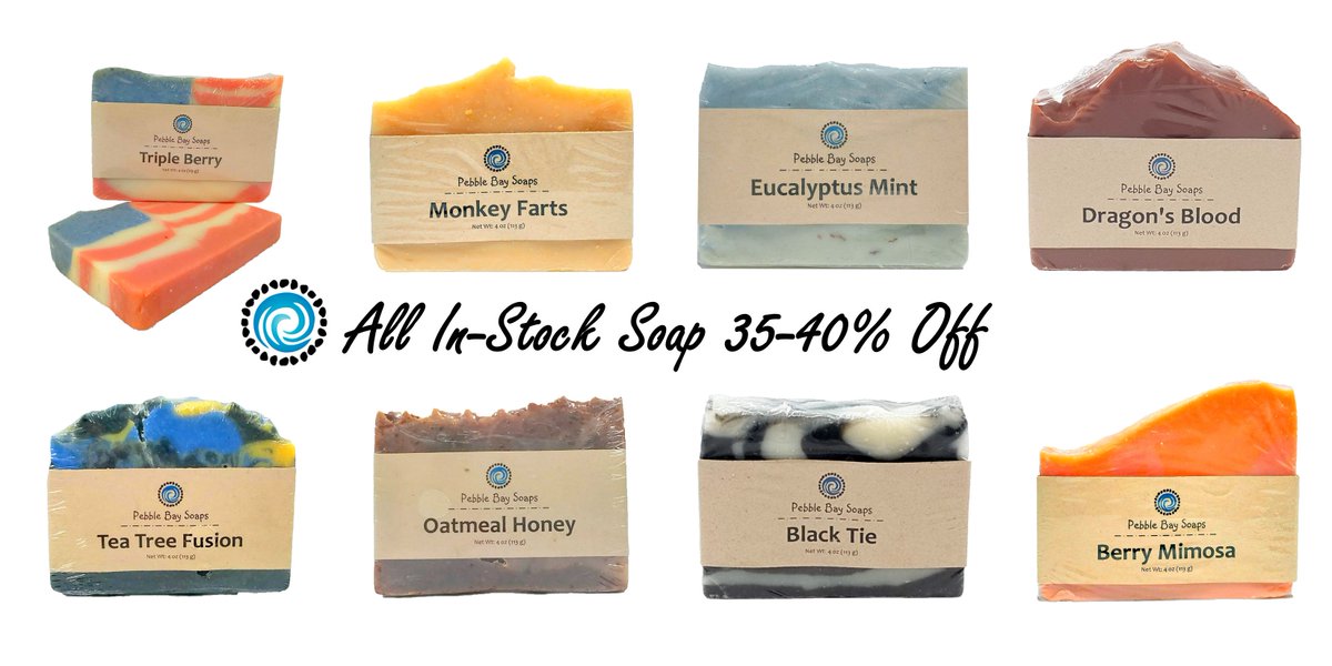 PebbleBaySoaps's tweet photo. Today and Tomorrow--Ends Jan 31st!
https://t.co/tR3XbcZAsp
#handmadesoap https://t.co/Q4lXEkoKYR