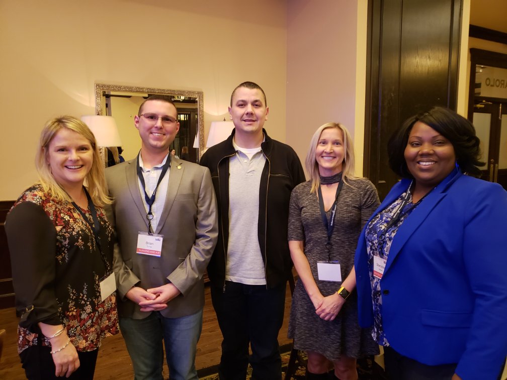 snhu_colt's tweet photo. Our favorite activities? F2F meetups with our skilled online educators. Here we are at @Maggianos in Austin, TX this past Saturday. Pictured: some of our fabulous #NHPfaculty & Associate Dean of Nursing. #humanizeOL #facultycommunity #dowhatyoulovelovewhatyoudo @GregFowlerCAO https://t.co/Bu7722E9dZ