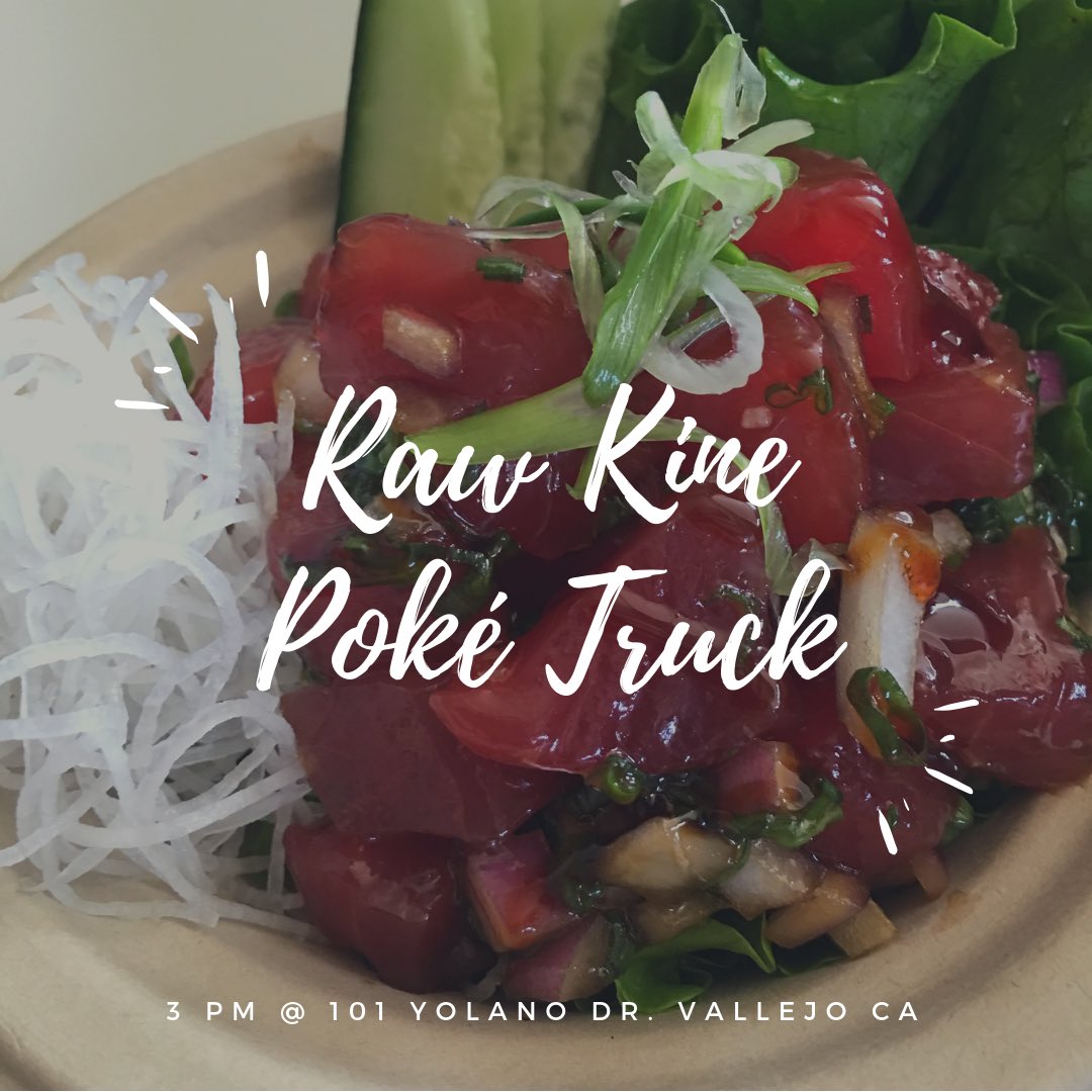 Napa_Smith's tweet photo. Raw Kine poké truck will be on site at 3 pm this Saturday, February 2nd! https://t.co/rk278WwbgX