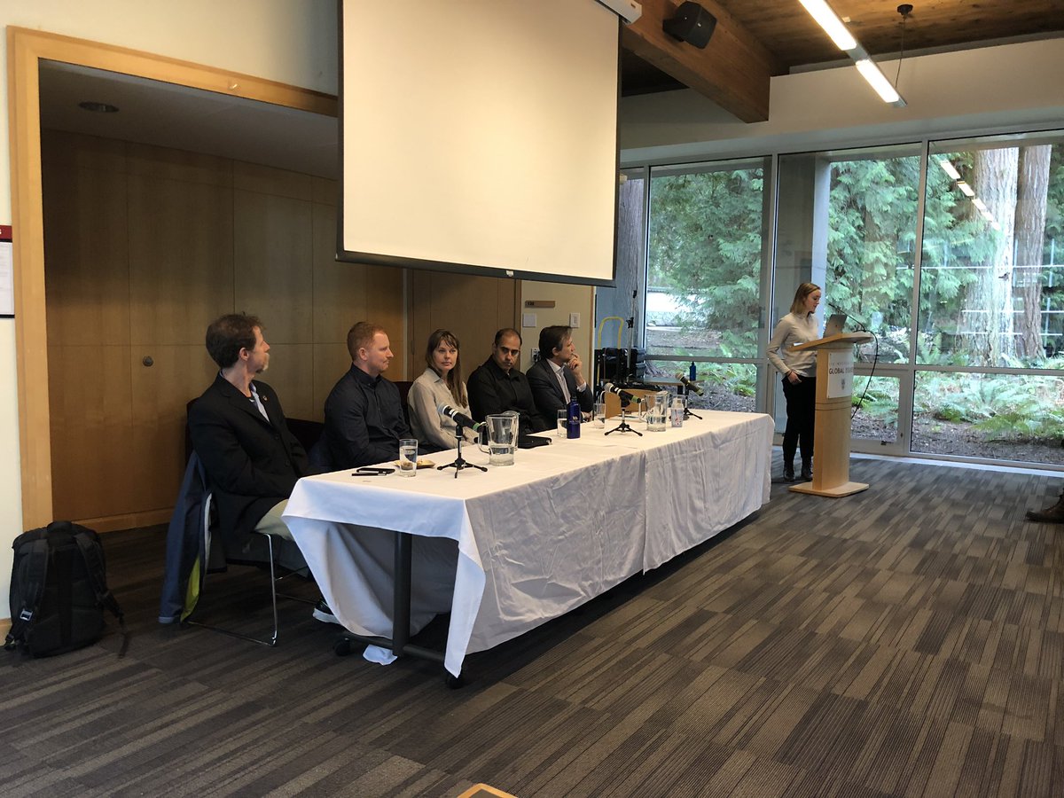 ubcSPPGA's tweet photo. Live now! The SPPGA Policy in Practice panel discussion on sources of plastic in the environment and policies for their mitigation. Watch now from our FB page: https://t.co/6EJBSVty6K https://t.co/nQZbBuRyAL