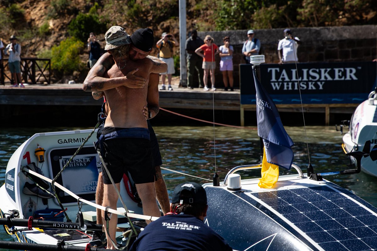 How awesome to watch the arrival of The Wolfpack Gym Team - the last one as we fly home tomorrow. But how wonderful to watch the Twac_2018 community of brave ocean rowers find their way into the arms of their families. Every arrival is an emotional experience.