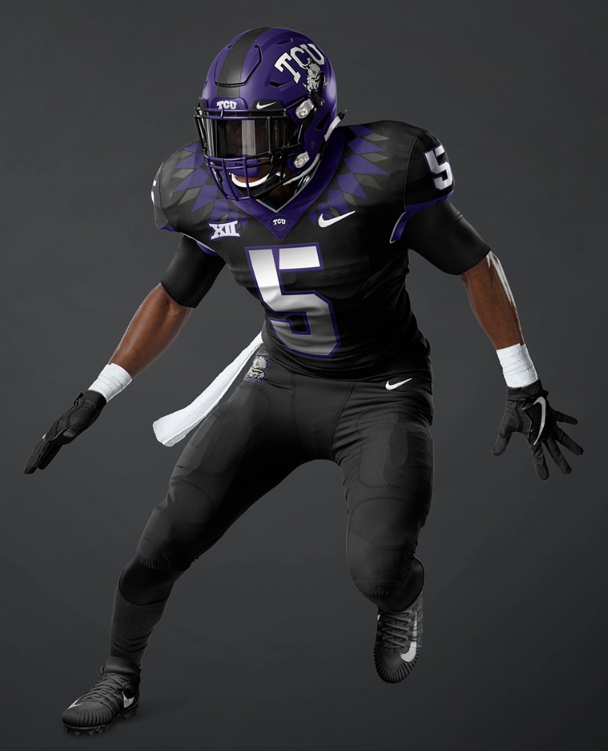 max_olson's tweet photo. TCU unveiled their new uniforms for 2019 today. These are legit. https://t.co/bKUZK6lIR5 https://t.co/hyTh05xK5J
