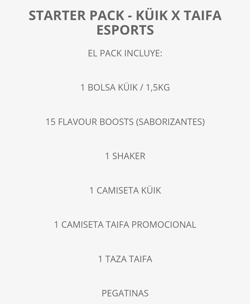 ¡Hacemos oficial la colaboración con @kuikmeal como sponsor del equipo!

Acogemos con muchas ganas a los chic@s de Küik a la familia que nos ayudarán a impulsar el equipo y crecer juntos con buenos principios.

¿Reunimos 50 RT's para empezar? 😍