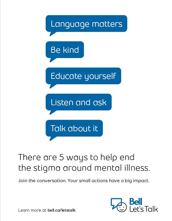 BluewaterDSB's tweet photo. As someone who battles depression and has many close friends and family members who battle with mental illness, #BellLetsTalk Day gives me hope. It makes me look forward to a future of better understanding and support for each individual." - Georgia Reidl, #BWDSB Student Senator https://t.co/m8DksHhb7T