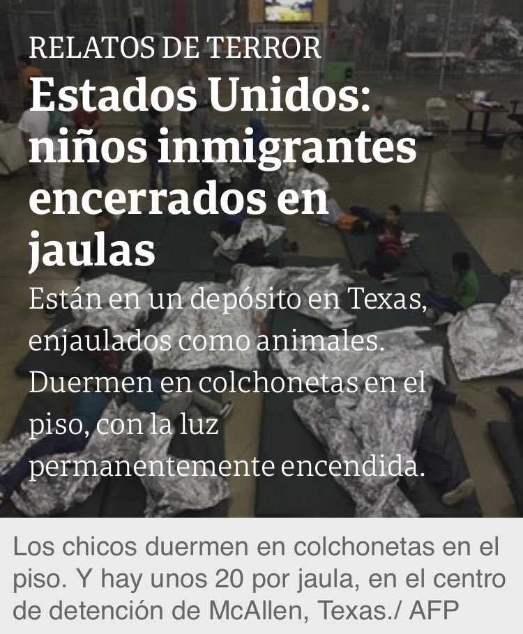VillegasPoljak's tweet photo. #EnFotos | La potencia que acosa a #Venezuela con un rosario de pretextos, entre ellos los #DDHH, derrocha crueldad enjaulando niños inmigrantes #30Ene #EEUU #Niños #VenezuelaBellaYDePaz https://t.co/Mw14haYBgg