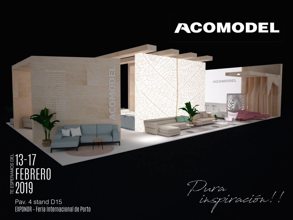 ACOMODEL's tweet photo. Acomodel aterriza en #Oporto
#ExportHome cuenta con la participación de nuestra empresa.
Del 13 al 17 de Febrero.
Nos encontrarás en el pabellón 4, stand D15.
¡Aquí puedes ver nuestro stand antes que nadie!
👉 https://t.co/muXcL4iRtr 👈
#acomodel #madeinspain #Oporto #Portugal https://t.co/eORnx0kHPx