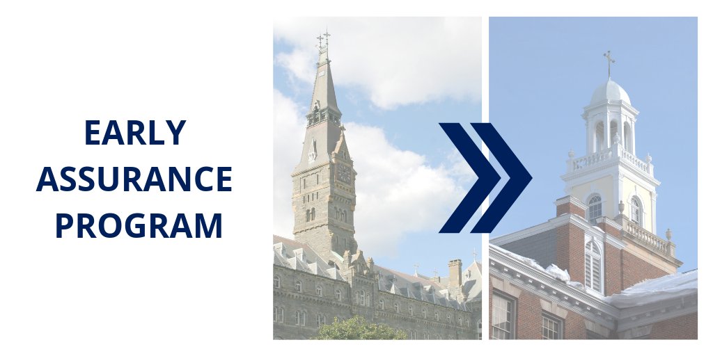 GU Med Admissions on Twitter "The Early Assurance Program
