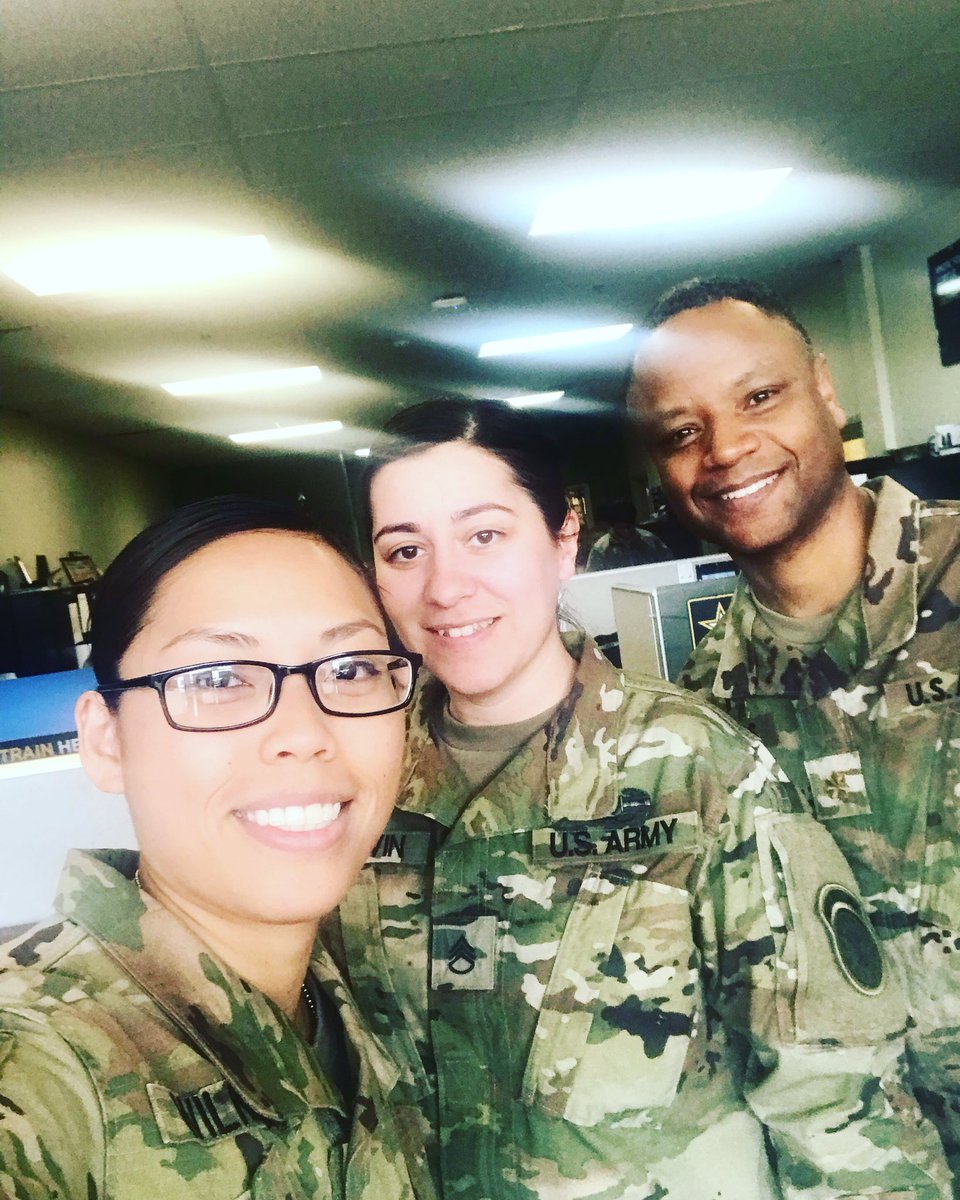 ArmyWilkins's tweet photo. Our morning so far! #ArmyTeamEastwood got a visit from SSG Mcervin (56M) and MAJ Lands (56A) Their primary responsibilities are to ensure the well-being of the Soldiers within the brigade. Chaplain Lands has 14 years and SSG Mcervin has 11.5 years of service. https://t.co/IGYyDzHwDS