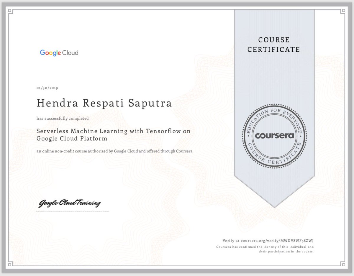 machine learning tensorflow coursera
