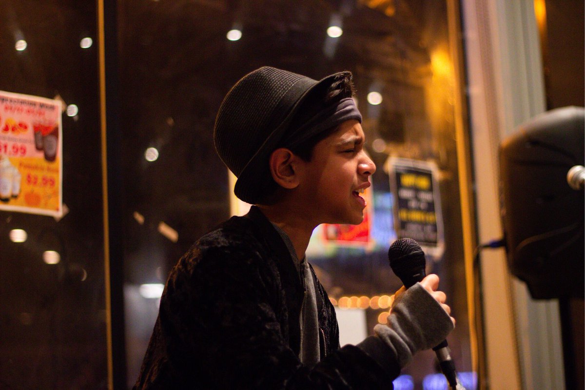 bdubzopenmic's tweet photo. Just a few months ago, Yuvan performed at our show for the very first time at Factory Tea Bar. Seeing him return once again back at Factory Tea Bar this month and seeing how much he's already grown as a performer since we first met his has been such a joy to watch! https://t.co/4FrlsWeghC