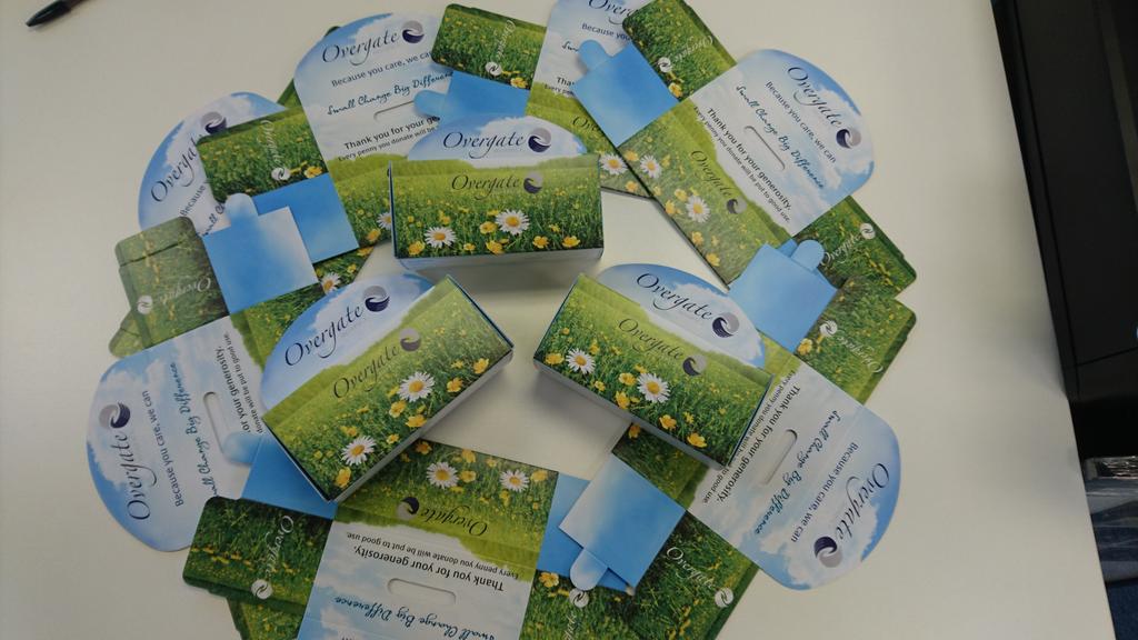 OvergateSarah's tweet image. Our amazing new loose change boxes have arrived! Message me to request a box and kick start your 2019 fundraising!