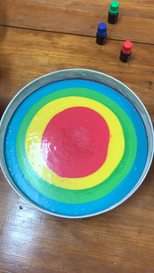 notearstodanger's tweet image. Quando você tenta fazer um bolo arco íris e sai parecendo o cu de um unicórnio