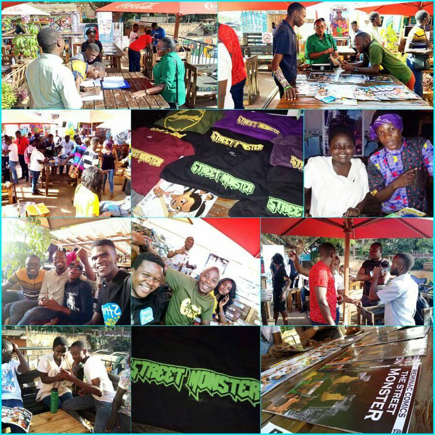 Azeuflos's tweet photo. Thanks to you all who attended the #streetmonster comic book launch, more stories in pictures dropping in soon 
#streetlightsuganda #reminaccomics #sounditlouder #we1
Grab your copy at Shs15,000 and get inspired. https://t.co/z2d7zNqKHH