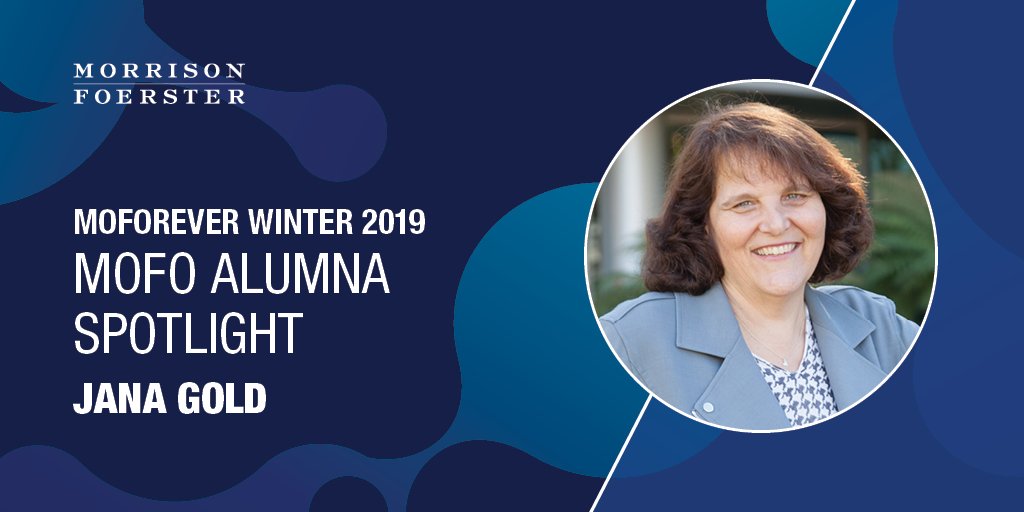 MoFoWomen's tweet photo. Reconnect with @MoFoLLP alumna Jana Gold. Read about Jana and her current role at @JazzPharma in our MoForever alumni magazine: https://t.co/RiXJQKEbqt #MoFoAlumni https://t.co/PETbmvEzcn