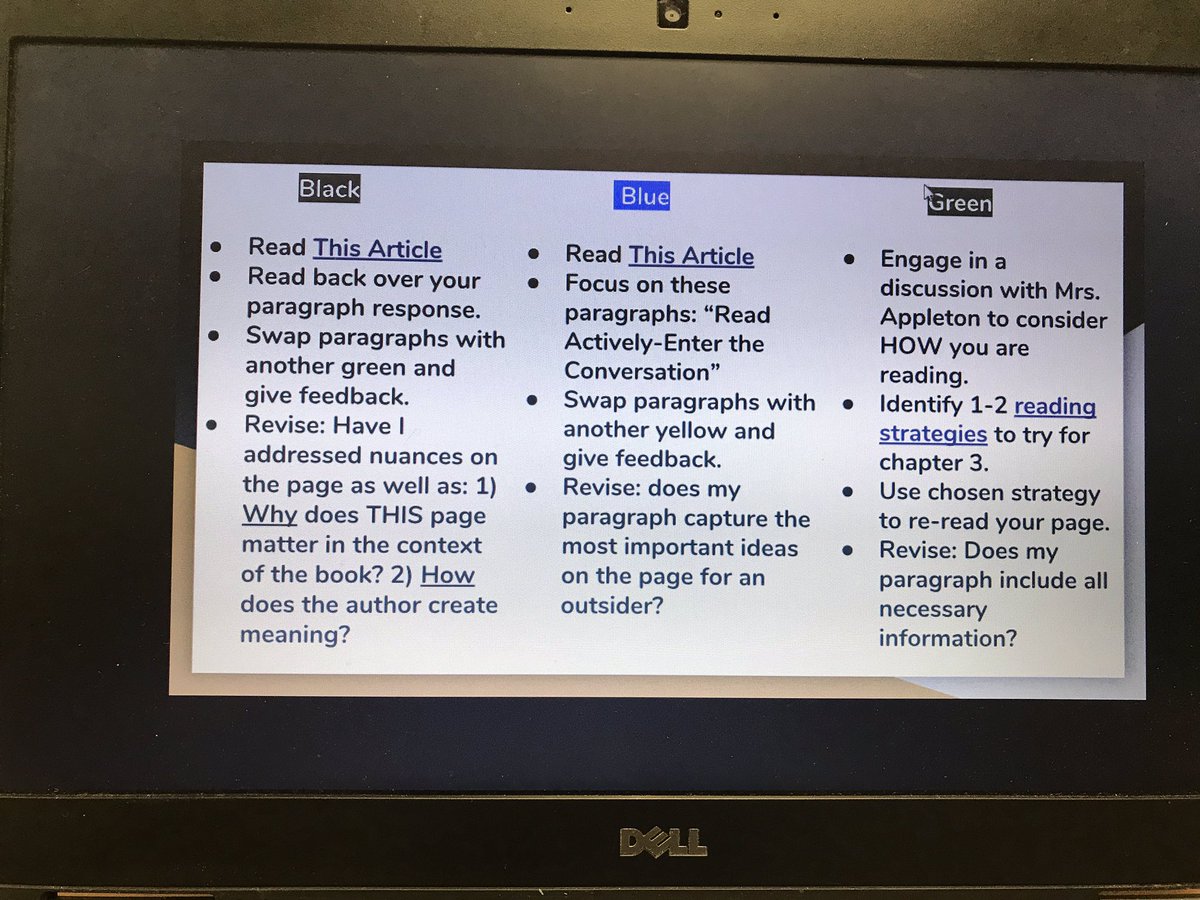 anneksmith's tweet image. Differentiation in class- students self select discussion group based on understanding and move to groups to support where each student is at. Then those groups help students grow. Notice green group meets individually with teacher! #arapclassrooms2018 #appletonrocks