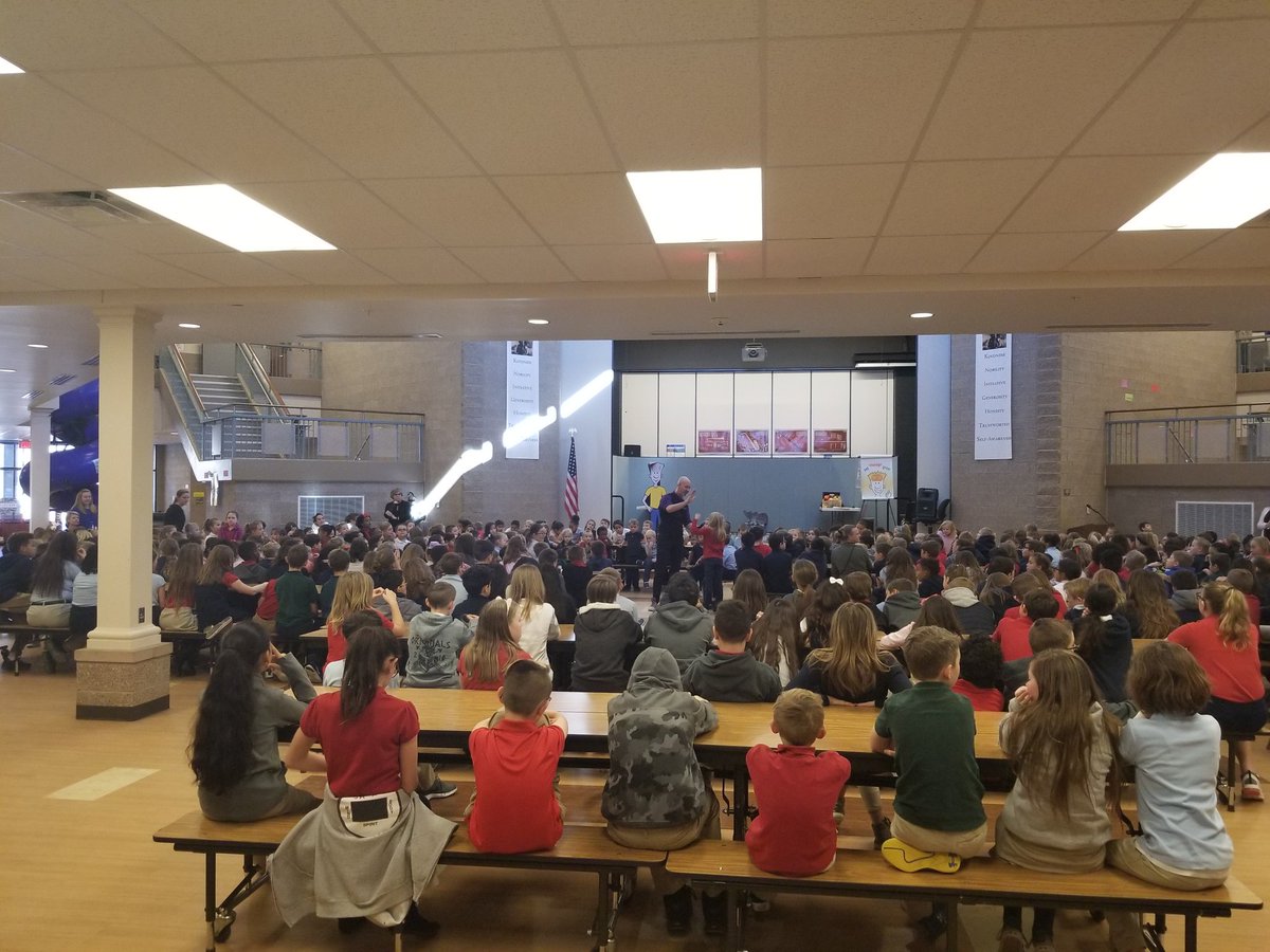 Cullen_McDowell's tweet image. Great to have @thenedshows Ned's Mindset Mission here today speaking about the power of yet, encouraging others, and never giving up, to our elementary students.  #RMCA #proudprincipal
