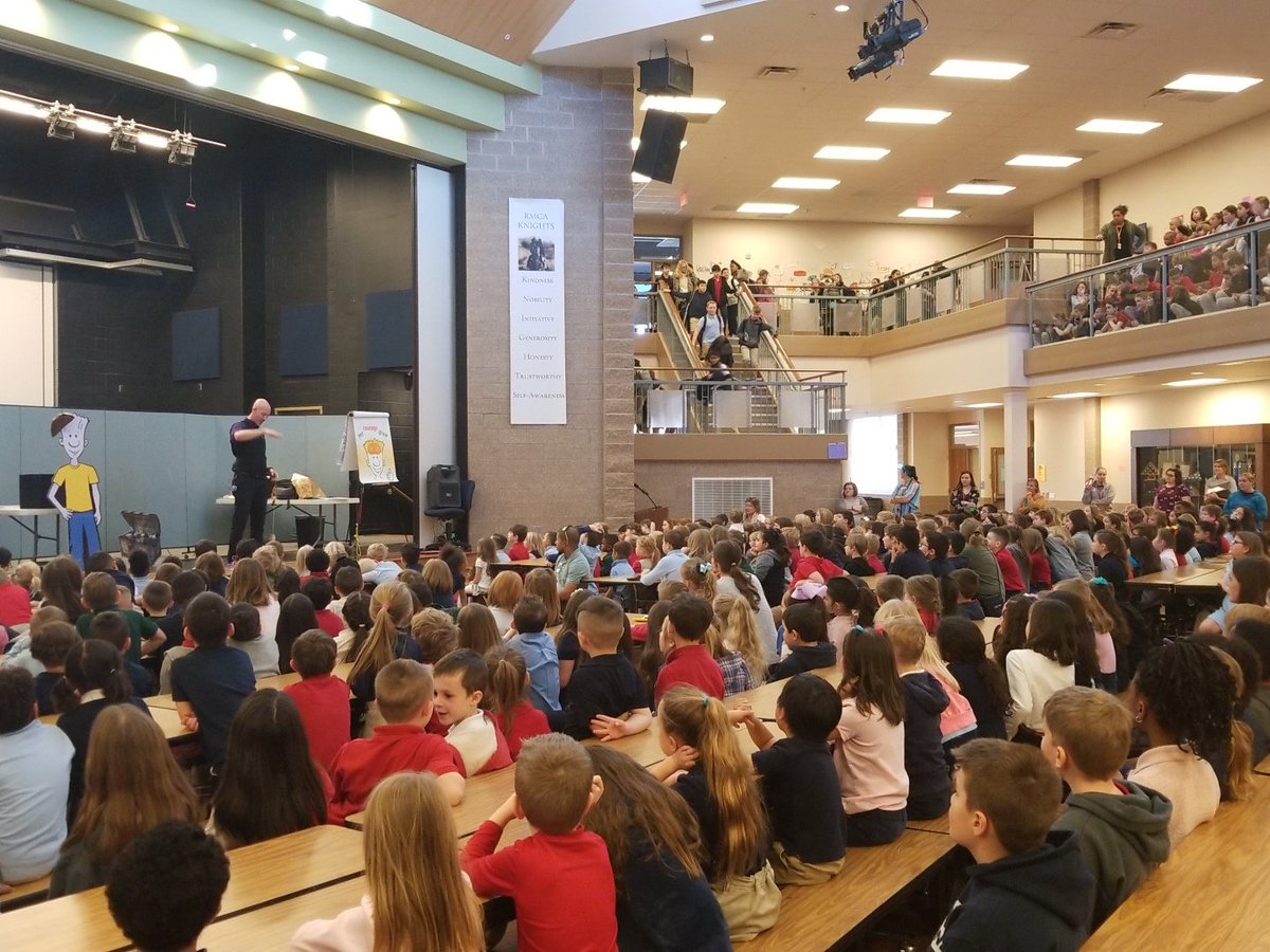 Cullen_McDowell's tweet image. Great to have @thenedshows Ned's Mindset Mission here today speaking about the power of yet, encouraging others, and never giving up, to our elementary students.  #RMCA #proudprincipal