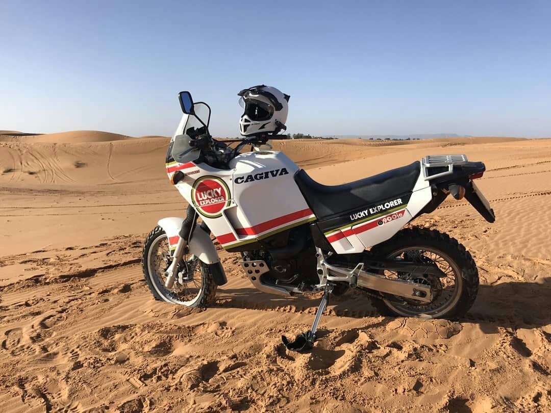 The best journey companion? #Cagiva #Elefant #CagivaMotor #LaMotoItaliana #Since1978 #CagivaIsBack #ElephantsAreBack #CagivaElefant