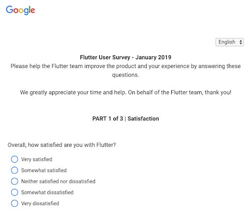 FlutterDev's tweet image. 👂 We're all ears... 👂
We want to hear about your experience on Flutter. Will you tell us about it in this survey?
Take the survey here 👉 bit.ly/2FTiNuc