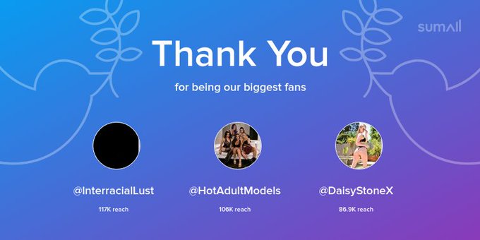 Our biggest fans this week: @lnterracialLust, @HotAdultModels, @DaisyStoneX. Thank you! via https://t<a class="tags" target="_blank" title="On Twitter" href="/?out=eyJ0eXAiOiJKV1QiLCJhbGciOiJIUzUxMiJ9.eyJpYXQiOjE3MjQ0MzkzNDQsImlzcyI6InR3cG9ybnN0YXJzLmNvbSIsIm5iZiI6MTcyNDQzOTM0NCwiZXhwIjoxNzU1OTc1MzQ0LCJyZWRpcmVjdF91cmwiOiJodHRwczovL3R3aXR0ZXIuY29tL2xudGVycmFjaWFsTHVzdCJ9.0QU8KGE8-x-9ABaDnRrWc7MElD_w-CP-20jNo-MpFIrY7JwKsRiMx0PtTG2QjCFMYovK1IfT6BKVygVefp1nsw">@lnterracialLust</a>