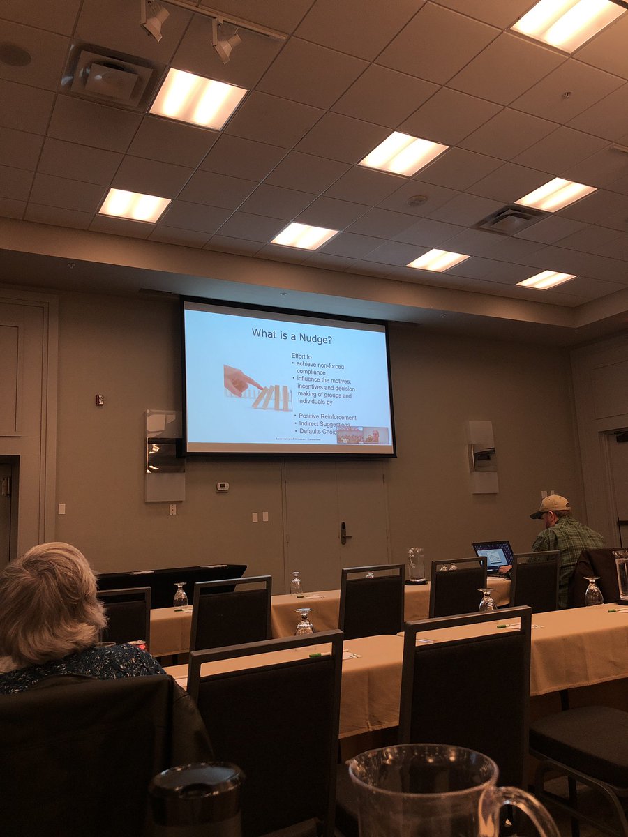 MatthewCKrueger's tweet photo. Attending #NWFM Annual Meeting in #Fargo and Dr Ray Massey has to stream in due to the cold weather preventing him from landing in Fargo yesterday. Very interesting talk about behavioral attitudes in agriculture. https://t.co/iUFfWvgYNI