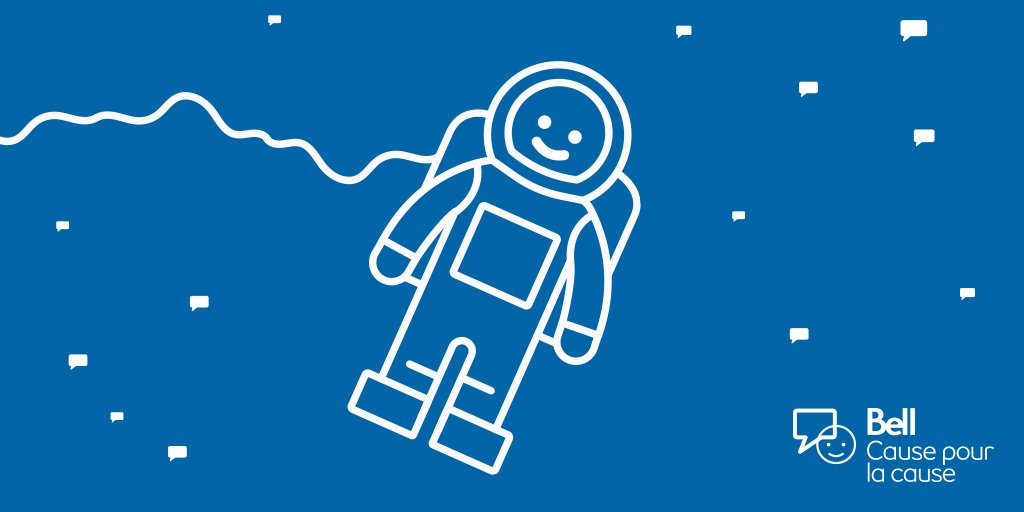 Bell_Cause's tweet photo. @asc_csa @UBC Vous avez bien raison, ça peut être difficile de garder les pieds sur terre lorsque l'on est dans l’espace. Merci d'en parler @asc_csa #BellCause https://t.co/vFcCREqSUH