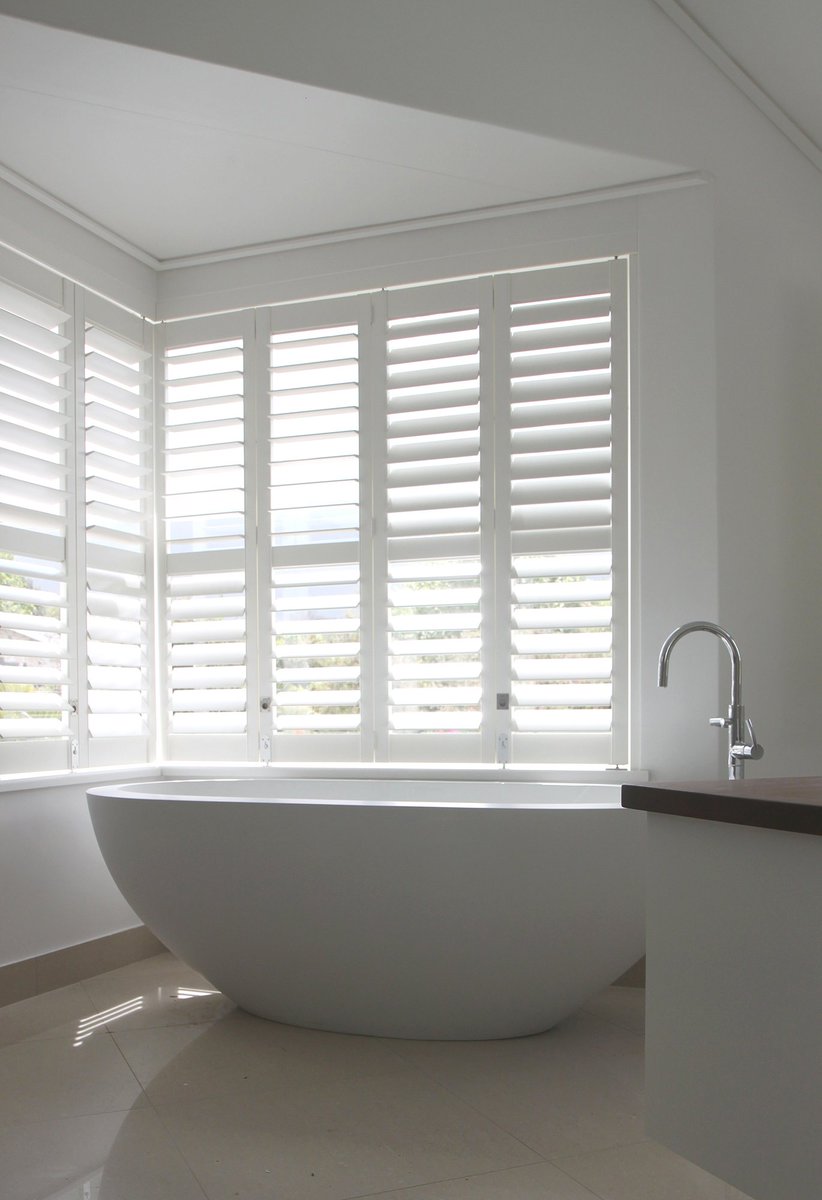 TotallyShutter1's tweet photo. Our shutters at https://t.co/nnhf1W7MPZ can make your bathroom become that elegant living space. Providing the ultimate privacy, without shutting out the light and with the specially treated materials won't warp in the condensation environment. #bathroom #blindshutters #Windows https://t.co/zm4fp6SAqV