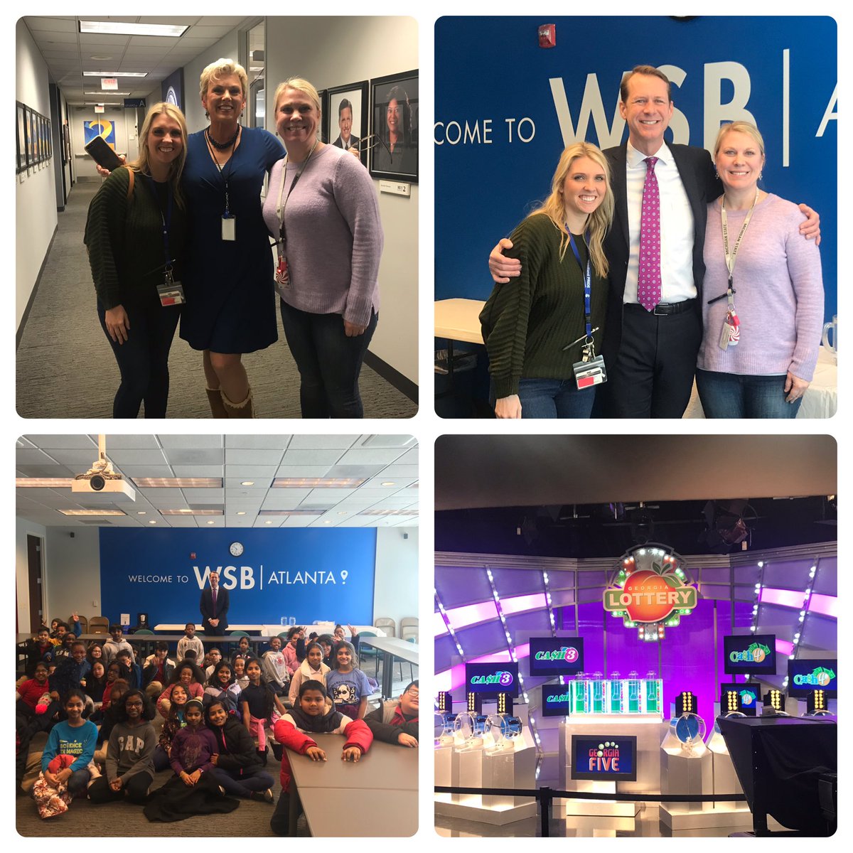 kcarterHMS's tweet photo. Best field trip ever!!  Thank you @KatieWallsWSB for making this happen!  Thank you for such a fun time @wsbtv @KarenMintonWSB @carolsbargeWSB @BradNitzWSB @BShunick @WESWildcat https://t.co/a7ZRbtRGf7