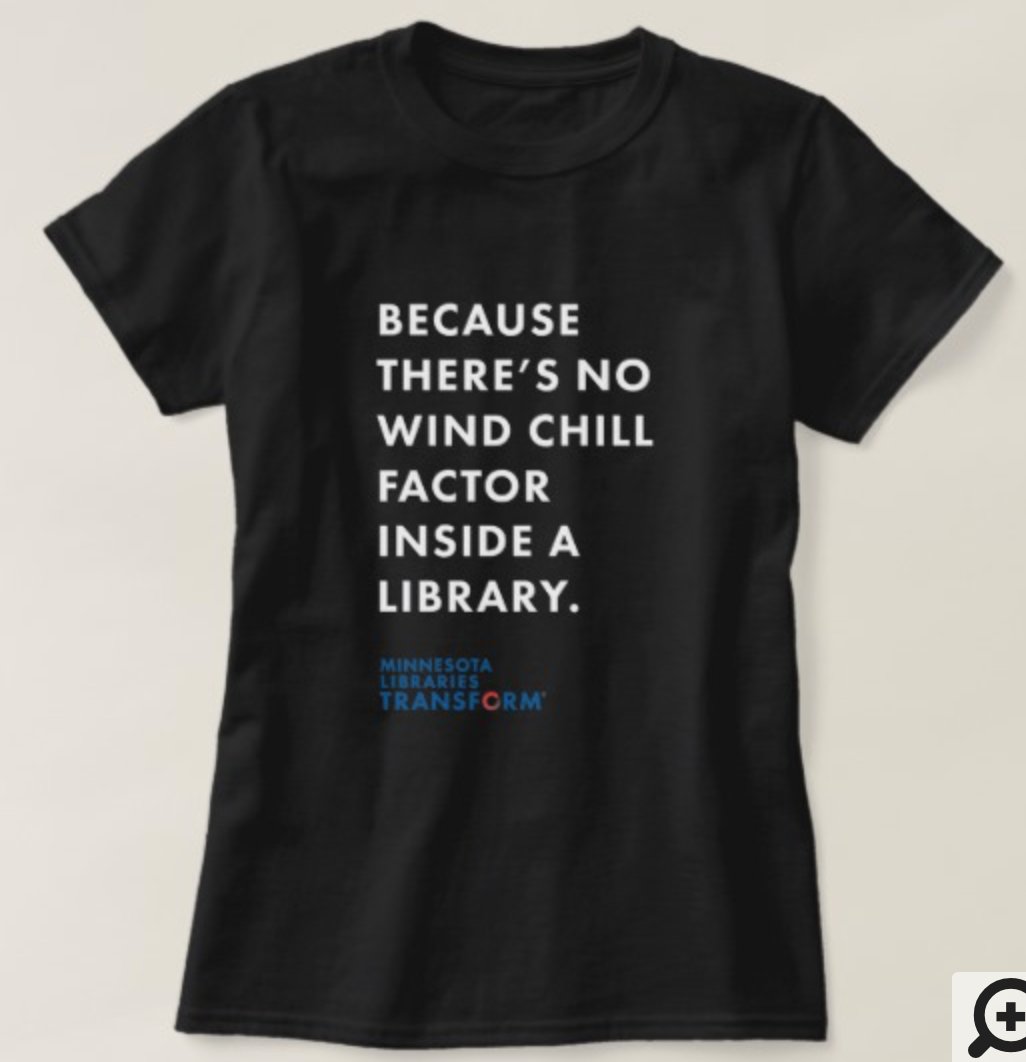 MnLibHistory's tweet image. I don’t believe I have ever worn a ’t-shirt’, but I am tempted by this very Minnesotan one in support of MN Library Advocacy. zazzle.com/mnliblegstuff #MNLibLeg19 #MnLibrariesTransform
#gratiatweets