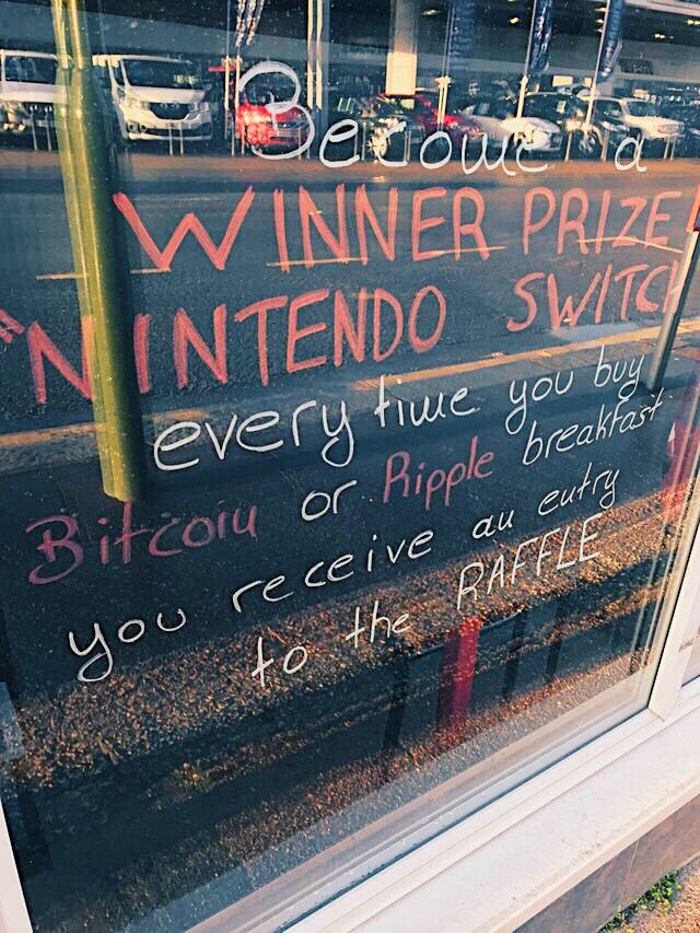Wirex On Twitter Spotted !   In The Uk Local Cafe With Crypto - 