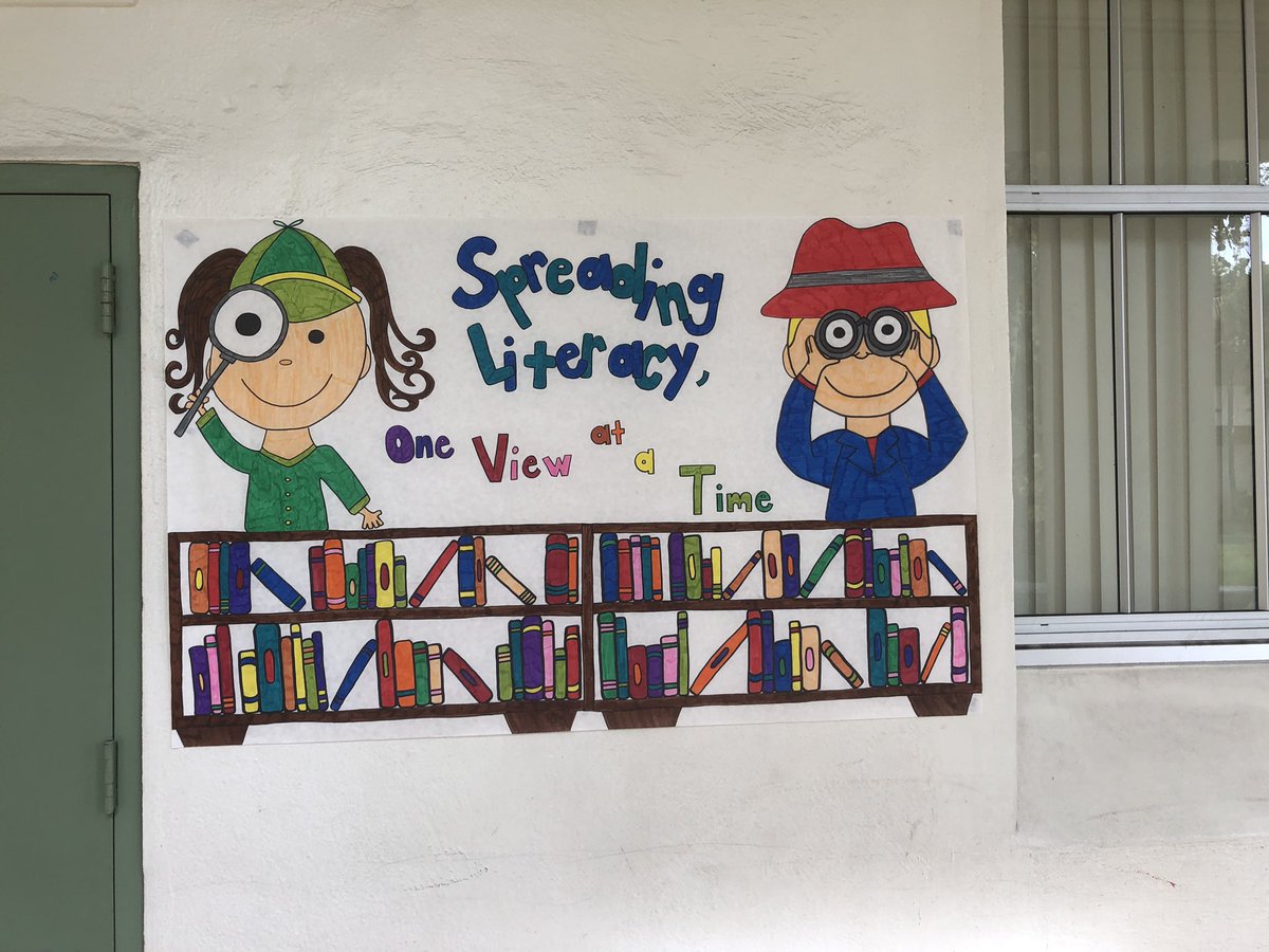 ShoresElem's tweet photo. MSE celebrates Literacy Week! #ReadingWall @MDCPS_ELA @MDCPSCentral https://t.co/Gl6YTLnzxb