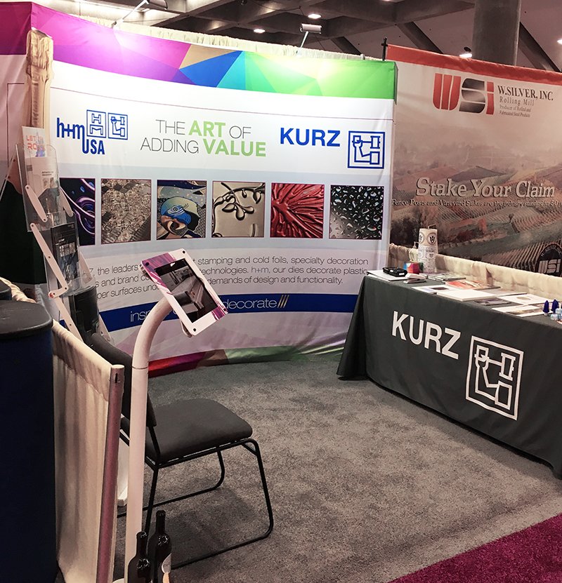 KURZUSA's tweet photo. KURZ is ready to share our latest innovations at the Unified Wine and Grape Symposium at booth 317. January 30 - 31 at the Sacramento Convention Center. We hope to see you there! #unifiedsymposium #hotstamping #kurz #coldfoiling #winelabel #labeldecoration https://t.co/YToTlHd40C
