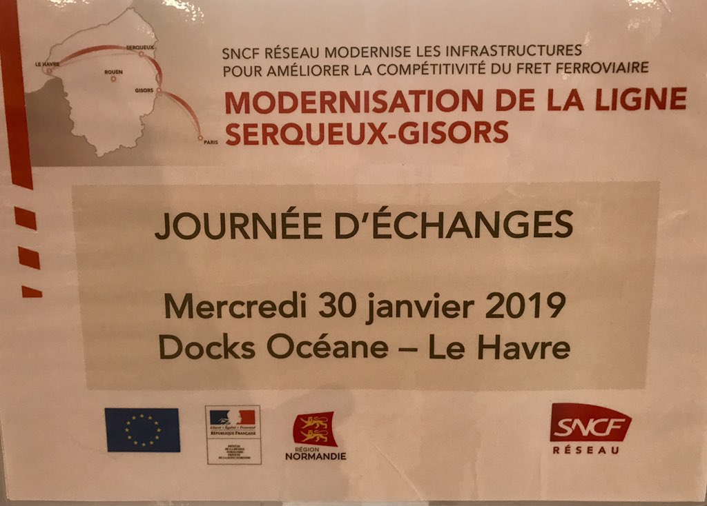 Avec <a href="/SNCFReseau/">SNCF Réseau</a> et toutes les entreprises mobilisées pour mener à bien et dans les délais le chantier de modernisation de Serqueux-Gisors stratégique pour le dvpt de <a href="/LH_LeHavre/">Le Havre</a> <a href="/LeHavreMetro/">Le Havre Seine Métropole</a> <a href="/MetropoleRouenN/">Métropole Rouen Normandie</a> @Haropaports <a href="/RegionNormandie/">Région Normandie</a> <a href="/umepfederation/">UMEP</a> <a href="/CCINormandie/">CCI Normandie</a> <a href="/AxeSeine/">ParisSeineNormandie</a>
