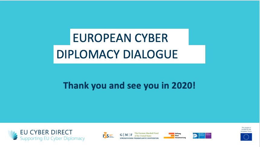 EUCyberDirect's tweet photo. That was one small step for each member state, one giant leap for the EU's #cyberdiplomacy! Thanks to all officials and experts who have joined @EUCyberDirect @STGEUI @EuropeanUni for the first #ECDD19 👏! Now the hard work begins💪! #EUCyber #CyberForward https://t.co/emGSwbnGo1