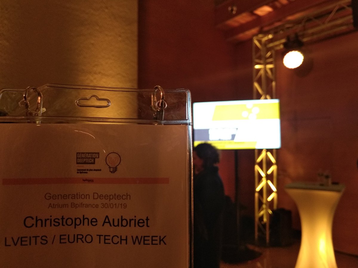 EnkiDevelopment's tweet photo. Lancement du plan #deeptech @Bpifrance #GenerationDeeptech @EuroTechWeek @DANVERSCHAERE https://t.co/gQxqoDL5Yq
