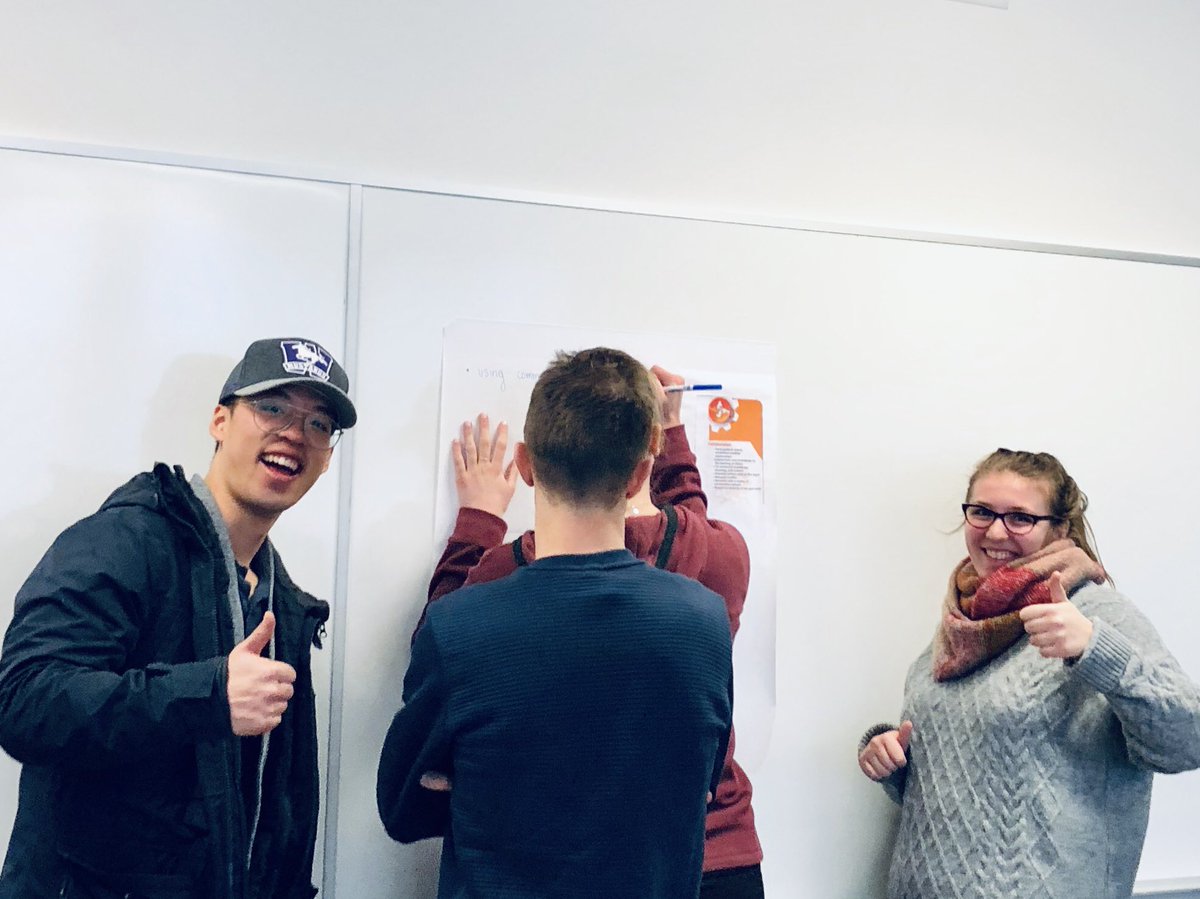 Edumomma1's tweet photo. Enthusiastic #WesternU Education students collaborating on #InternationaEducation and #GlobalCompetencies @TVDSBglobal @TVDSB @WesternU #TVDSB_int https://t.co/d12LmWkyXE