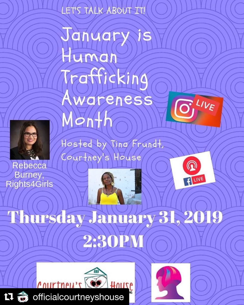 rights4girls's tweet photo. Join us tomorrow for this important convo on the link between sex trafficking &amp; the entertainment industry hosted by our friends at @Courtneyshouse! #HTAM2019 #EndTrafficking https://t.co/GCkhS3959n