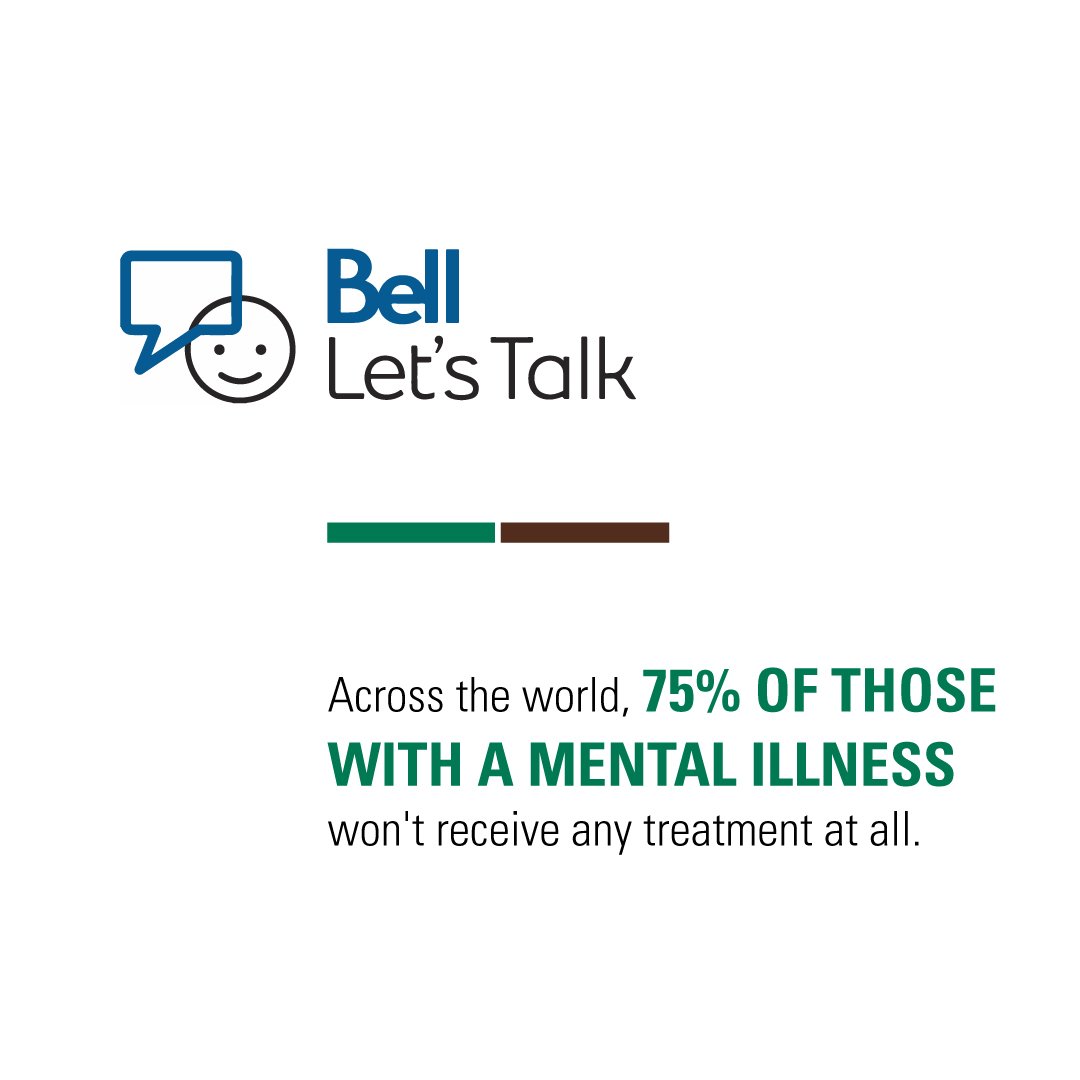 durhamcollege's tweet photo. Across the world, 75% of those with a mental illness won't receive any treatment at all. RTs will send 5¢ to support mental health initiatives. #BellLetsTalk #DCLetsDo

DC offers a variety of mental health services and resources. Learn more at https://t.co/oWY7hHA2HI https://t.co/bckriqKAoc