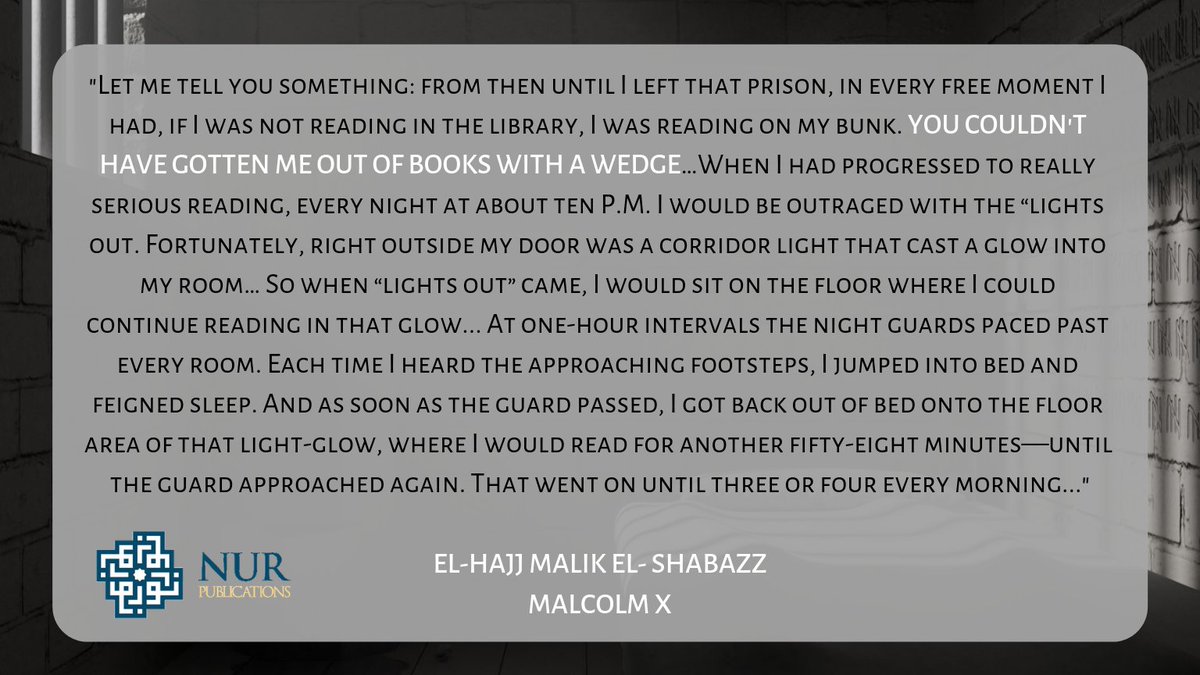 #Talab #Reading #Books #MalcolmX #ElHajjMalikElShabazz

#Reviving_Islamic_Literacy